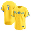 Boles B.Red Sox #7 Masataka Yoshida Player Yellow Limited Home Game Stitched Jersey