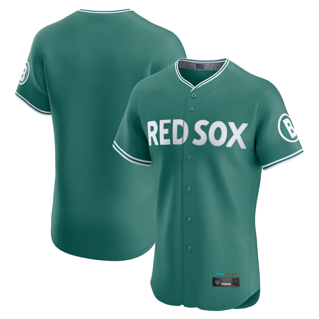 Boles B.Red Sox Blank Player Green City Connect Limited Elite Home Game Stitched Jerseys