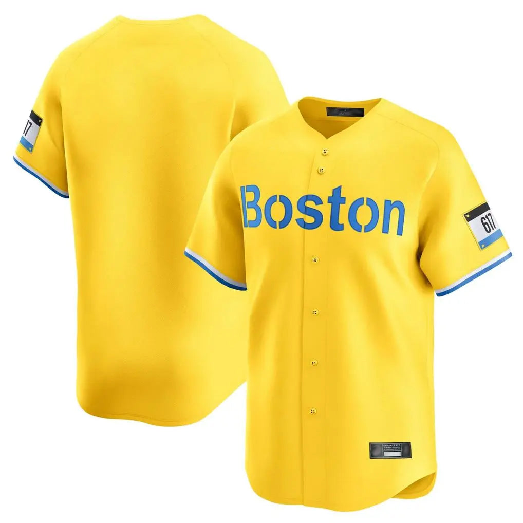 Boles B.Red Sox Blank Player Yellow Limited Home Game Stitched Jerseys