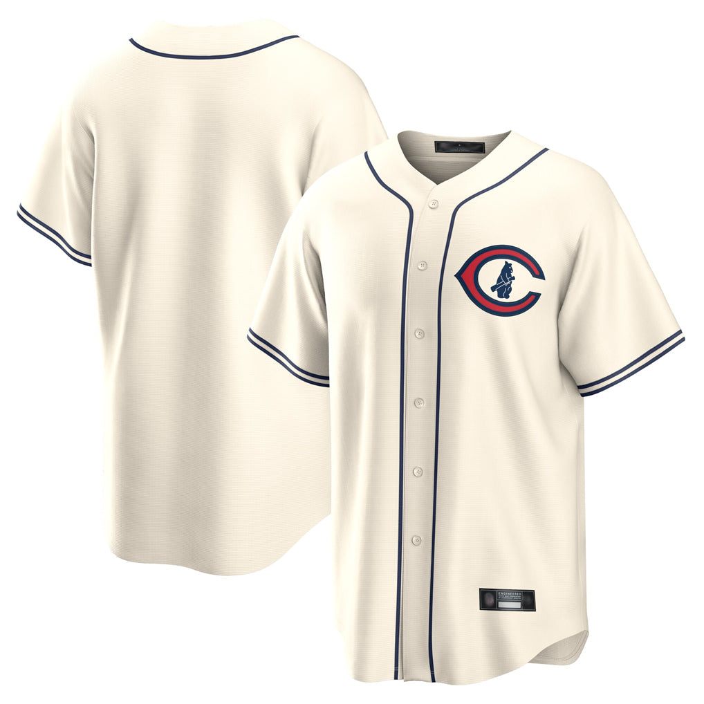 Boles C.Cubs Cream Field of Dreams Home Game Blank Player Stitched Jerseys