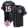Boles C.Cubs #15 Carson Kelly Player Black Fashion Out 150th Anniversary Game Stitched Jerseys