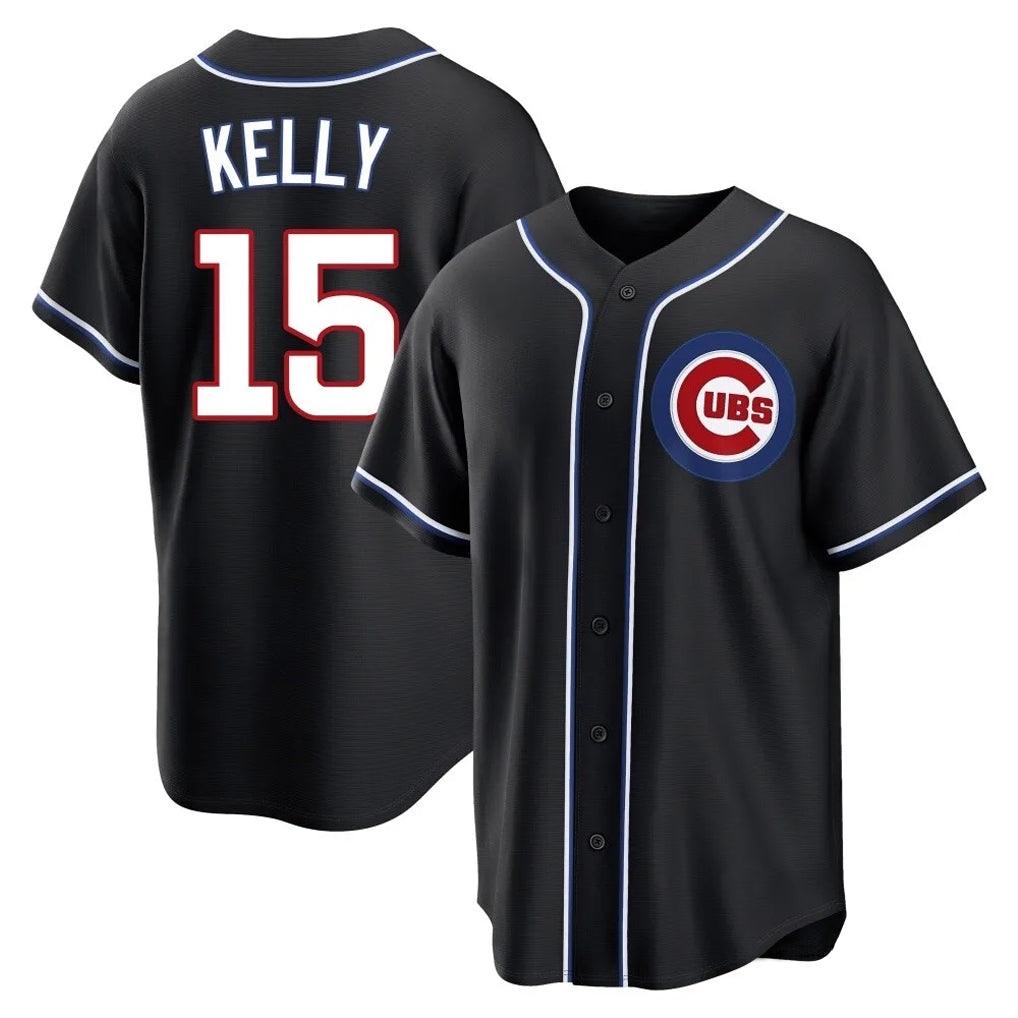 Boles C.Cubs #15 Carson Kelly Player Black Fashion Out Game Stitched Jerseys