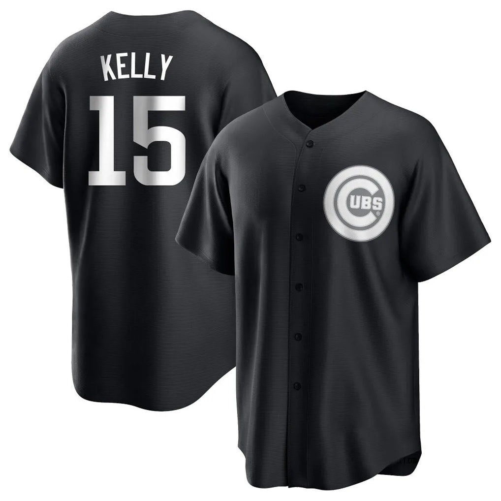 Boles C.Cubs #15 Carson Kelly Player Black Game Stitched Jerseys