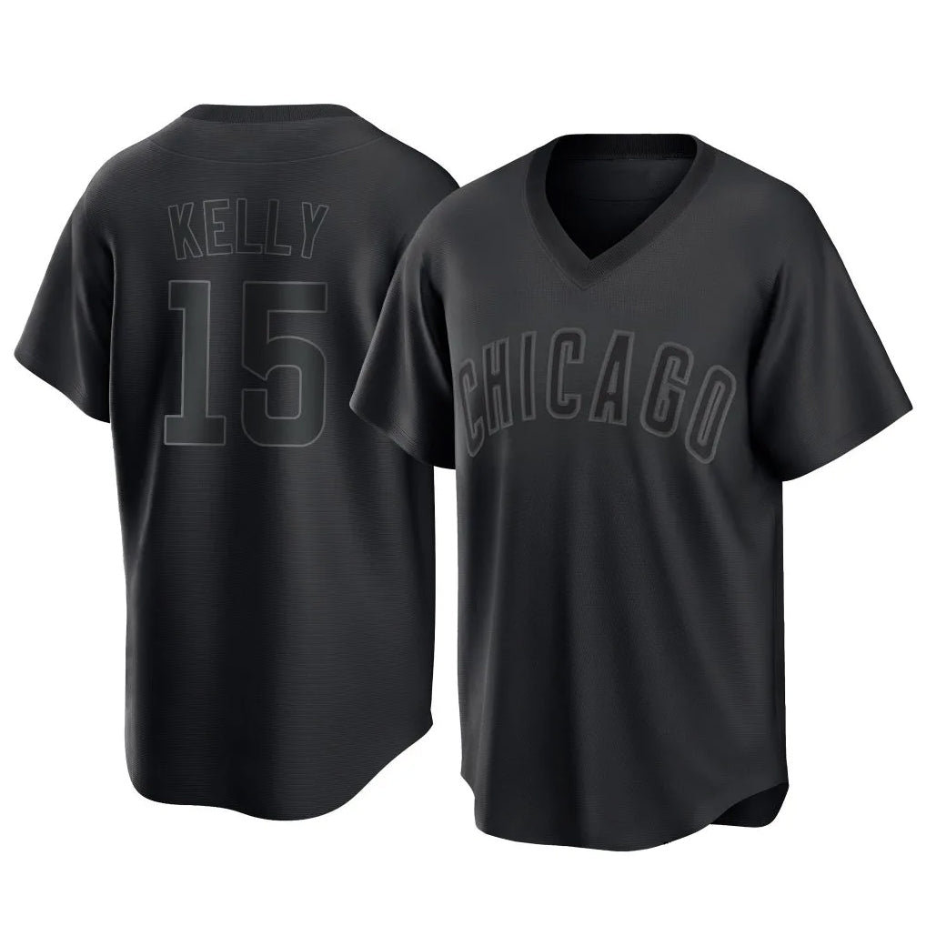Boles C.Cubs #15 Carson Kelly Player Black T-shirt Home Game Stitched Jerseys