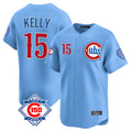 Boles C.Cubs #15 Carson Kelly Player Light Blue 150th Anniversary Limited Home Stitched Jerseys