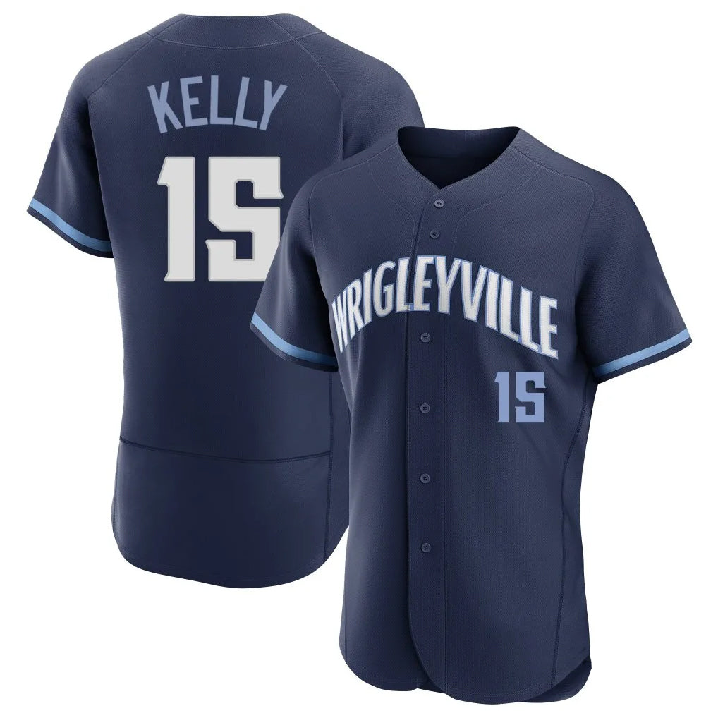 Boles C.Cubs #15 Carson Kelly Player Navy City Connect Limited Elite Home Stitched Jerseys