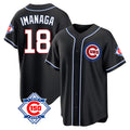Boles C.Cubs #18 Shota Imanaga Player Black Fashion Out 150th Anniversary Game Stitched Jerseys