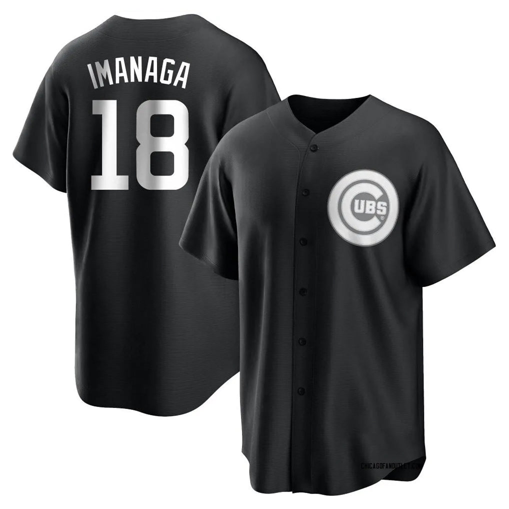 Boles C.Cubs #18 Shota Imanaga Player Black Game Stitched Jerseys