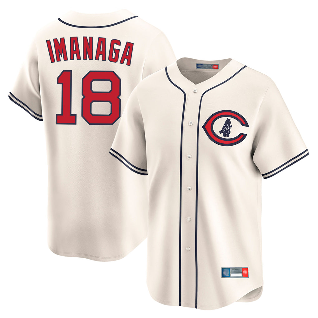 Boles C.Cubs #18 Shota Imanaga Player Cream Field of Dreams Limited Home Game Stitched Jerseys