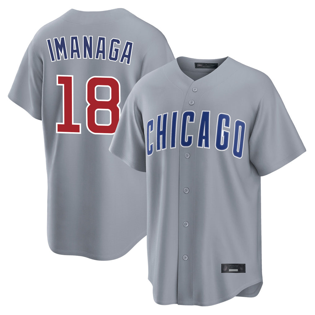 Boles C.Cubs #18 Shota Imanaga Player Gray Home Game Stitched Jerseys