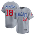Boles C.Cubs #18 Shota Imanaga Player Gray Road Limited Home Stitched Jerseys