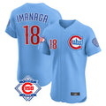Boles C.Cubs #18 Shota Imanaga Player Light Blue 150th Anniversary Limited Elite Home Stitched Jerseys