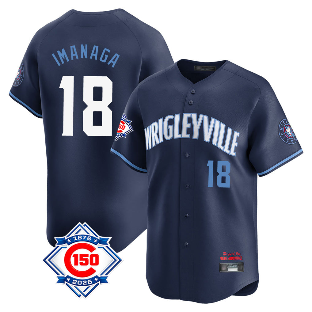 Boles C.Cubs #18 Shota Imanaga Player Navy City Connect Home Game Stitched Jerseys