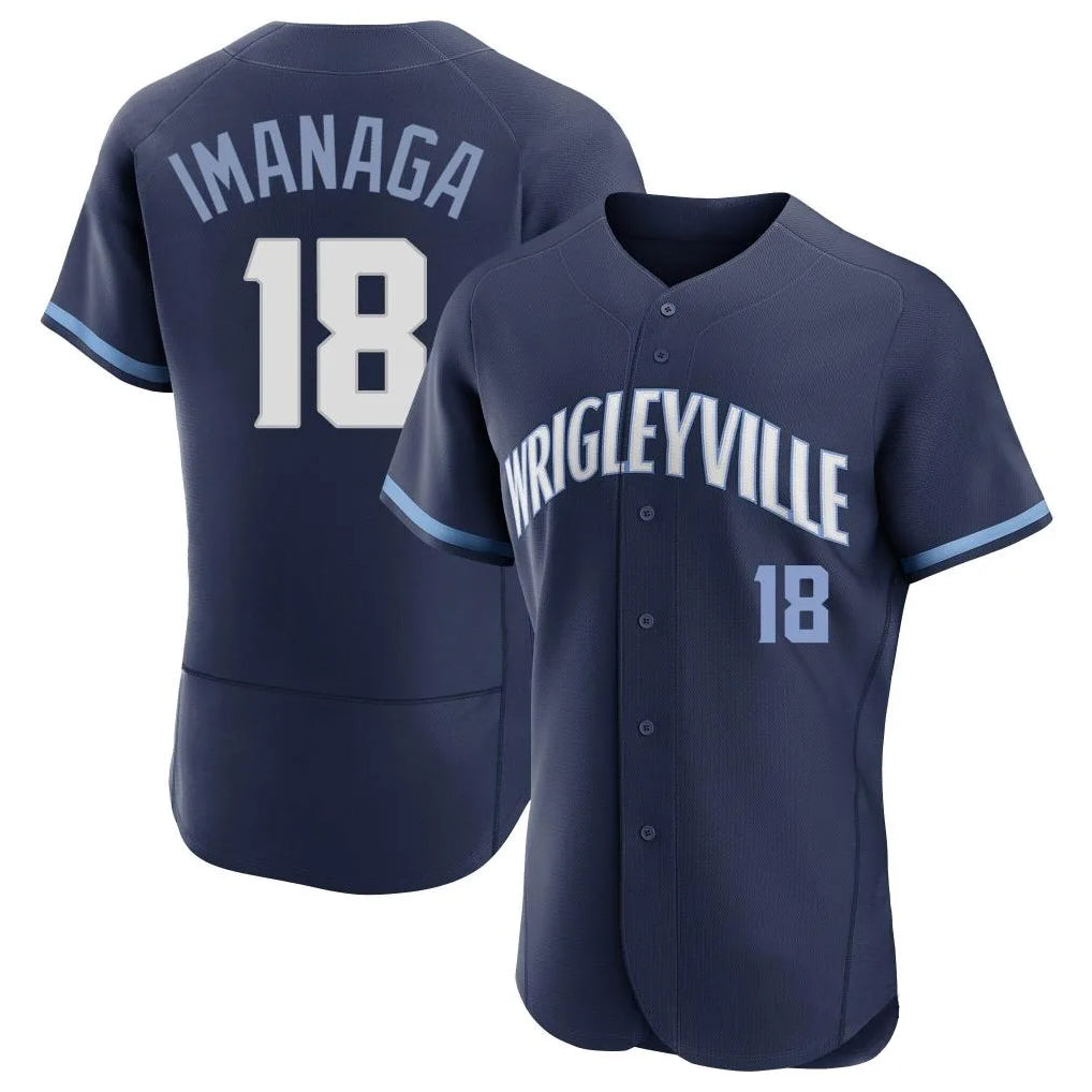 Boles C.Cubs #18 Shota Imanaga Player Navy City Connect Limited Elite Home Stitched Jerseys
