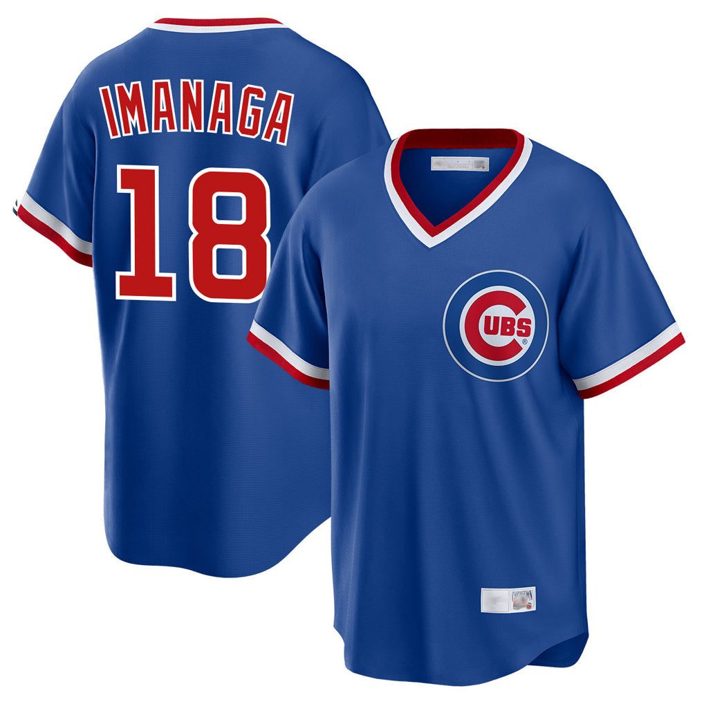 Boles C.Cubs #18 Shota Imanaga Player Royal T-shirt Cooperstown Collection Limited Stitched Jerseys