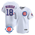 Boles C.Cubs #18 Shota Imanaga Player White 150th Anniversary Limited Home Game Stitched Jerseys