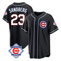 Boles C.Cubs #23 Ryne Sandberg Player Black Fashion Out 150th Anniversary Game Stitched Jerseys