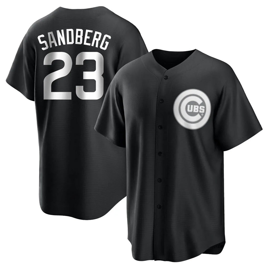 Boles C.Cubs #23 Ryne Sandberg Player Black Game Stitched Jerseys