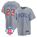 Boles C.Cubs #23 Ryne Sandberg Player Gray 150th Anniversary Home Game Stitched Jerseys