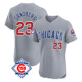 Boles C.Cubs #23 Ryne Sandberg Player Gray Road 150th Anniversary Limited Elite Home Stitched Jerseys