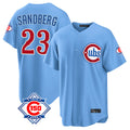 Boles C.Cubs #23 Ryne Sandberg Player Light Blue 150th Anniversary Home Game Stitched Jerseys