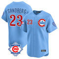 Boles C.Cubs #23 Ryne Sandberg Player Light Blue 150th Anniversary Limited Home Stitched Jerseys