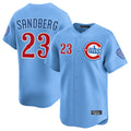 Boles C.Cubs #23 Ryne Sandberg Player Light Blue Limited Home Stitched Jerseys