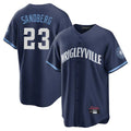 Boles C.Cubs #23 Ryne Sandberg Player Navy City Connect Home Game Stitched Jerseys