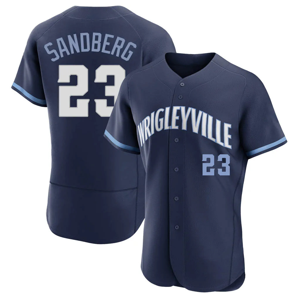 Boles C.Cubs #23 Ryne Sandberg Player Navy City Connect Limited Elite Home Stitched Jerseys