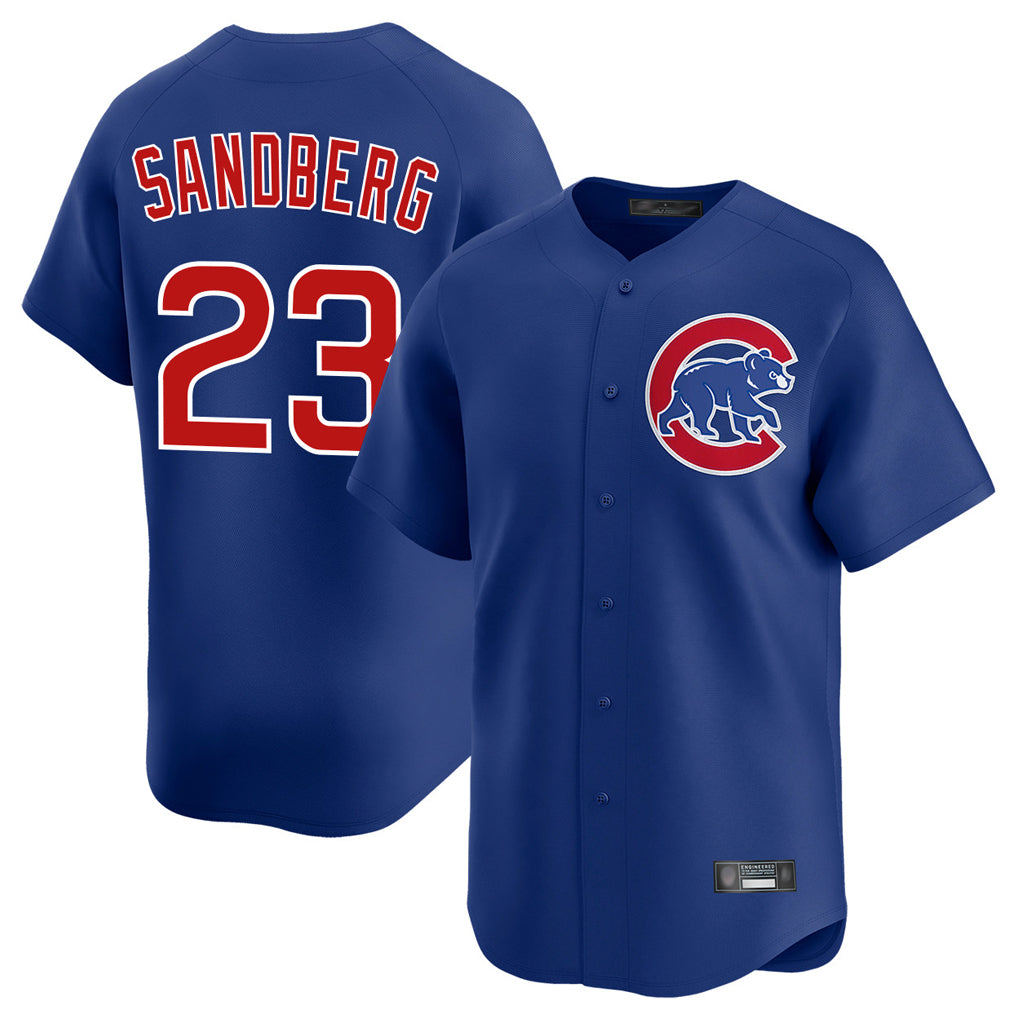 Boles C.Cubs #23 Ryne Sandberg Player Royal Limited Home Stitched Jerseys