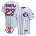 Boles C.Cubs #23 Ryne Sandberg Player White 150th Anniversary Home Game Stitched Jerseys