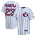 Boles C.Cubs #23 Ryne Sandberg Player White Game Home Stitched Jerseys