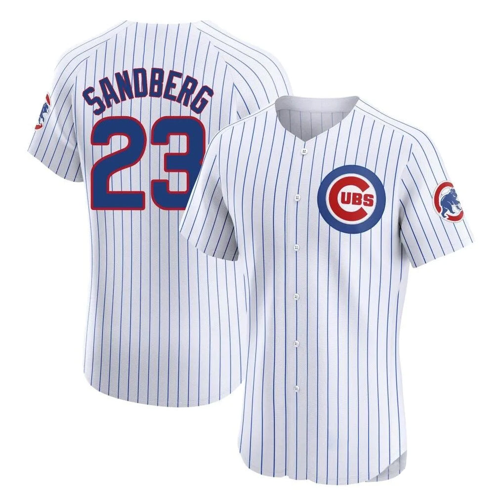 Boles C.Cubs #23 Ryne Sandberg Player White Limited Elite Home Game Stitched Jerseys