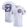 Boles C.Cubs #23 Ryne Sandberg Player White Limited Elite Home Game Stitched Jerseys
