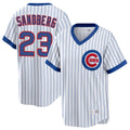 Boles C.Cubs #23 Ryne Sandberg Player White T-shirt Cooperstown Collection Limited Stitched Jerseys