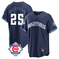 Boles C.Cubs #25 Mois¨¦s Ballesteros Player Navy 150th Anniversary City Connect Home Game Stitched Jerseys