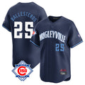 Boles C.Cubs #25 Mois¨¦s Ballesteros Player Navy City Connect 150th Anniversary Limited Home Stitched Jerseys