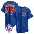 Boles C.Cubs #25 Mois¨¦s Ballesteros Player Royal 150th Anniversary Home Game Stitched Jerseys