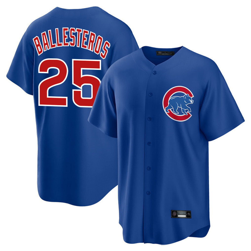 Boles C.Cubs #25 Mois¨¦s Ballesteros Player Royal Home Game Stitched Jerseys