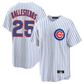 Boles C.Cubs #25 Mois¨¦s Ballesteros Player White Game Home Stitched Jerseys
