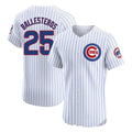 Boles C.Cubs #25 Mois¨¦s Ballesteros Player White Limited Elite Home Game Stitched Jerseys