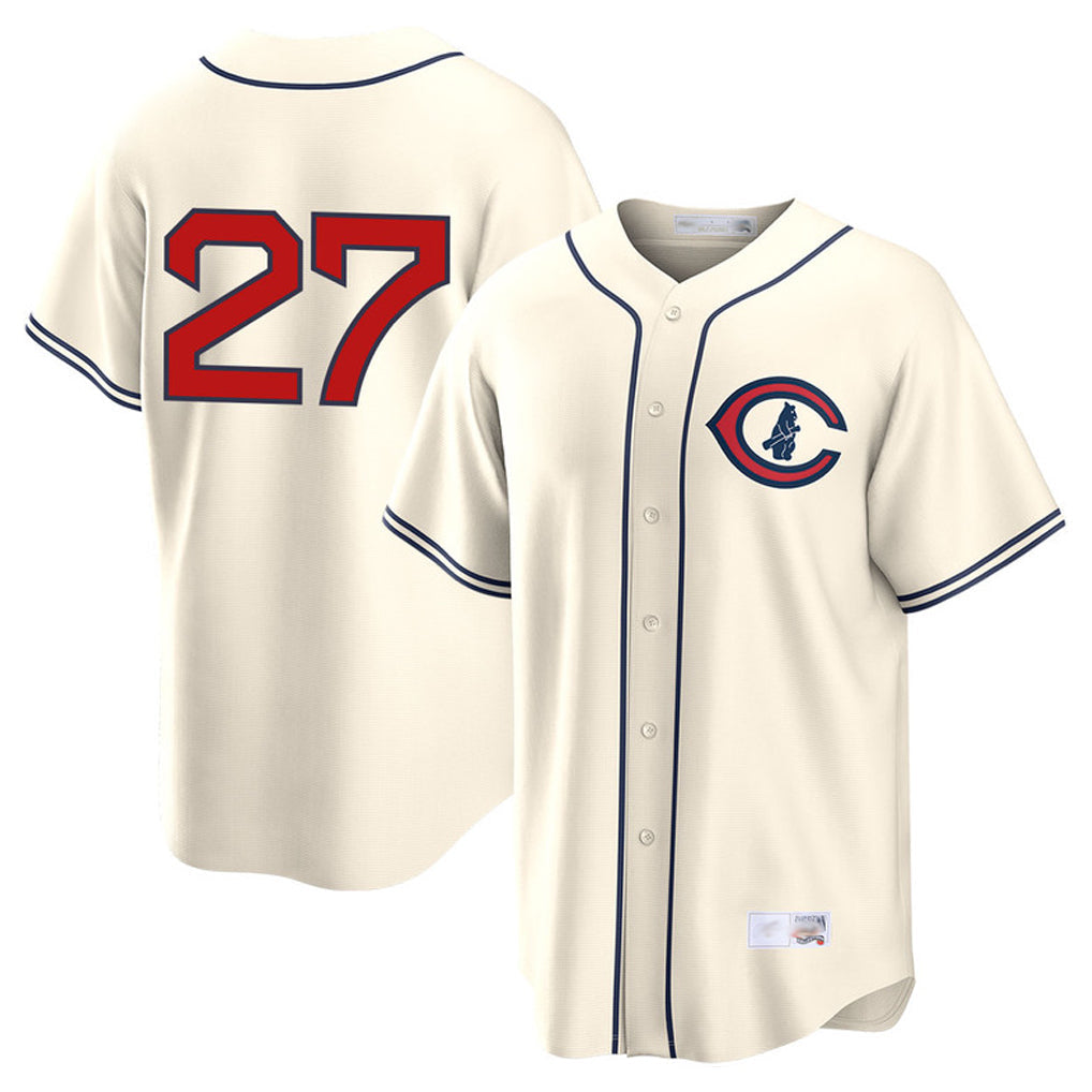 Boles C.Cubs #27 Seiya Suzuki Player Cream Field of Dreams Home Game Stitched Jerseys