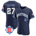 Boles C.Cubs #27 Seiya Suzuki Player Navy City Connect 150th Anniversary Limited Elite Home Stitched Jerseys