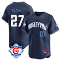 Boles C.Cubs #27 Seiya Suzuki Player Navy City Connect 150th Anniversary Limited Home Stitched Jerseys