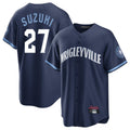 Boles C.Cubs #27 Seiya Suzuki Player Navy City Connect Home Game Stitched Jerseys