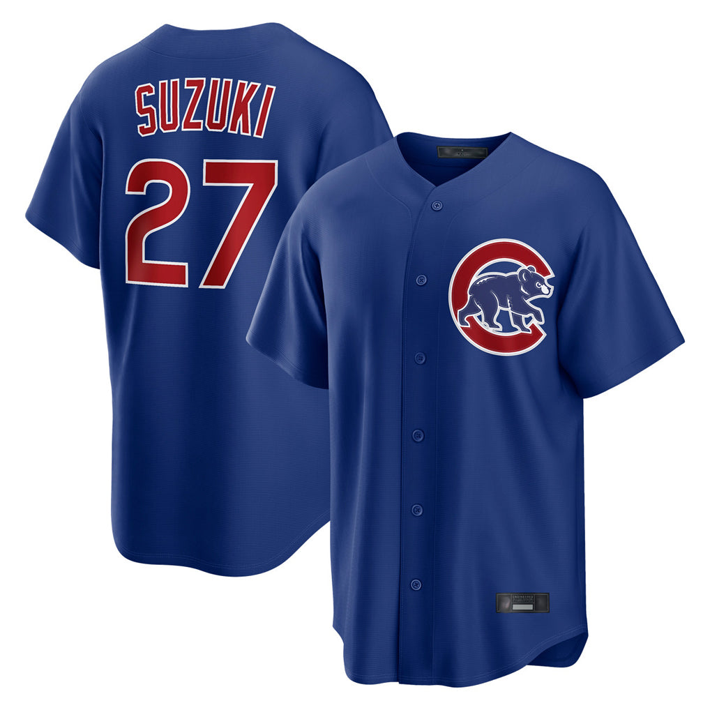 Boles C.Cubs #27 Seiya Suzuki Player Royal Home Game Stitched Jerseys