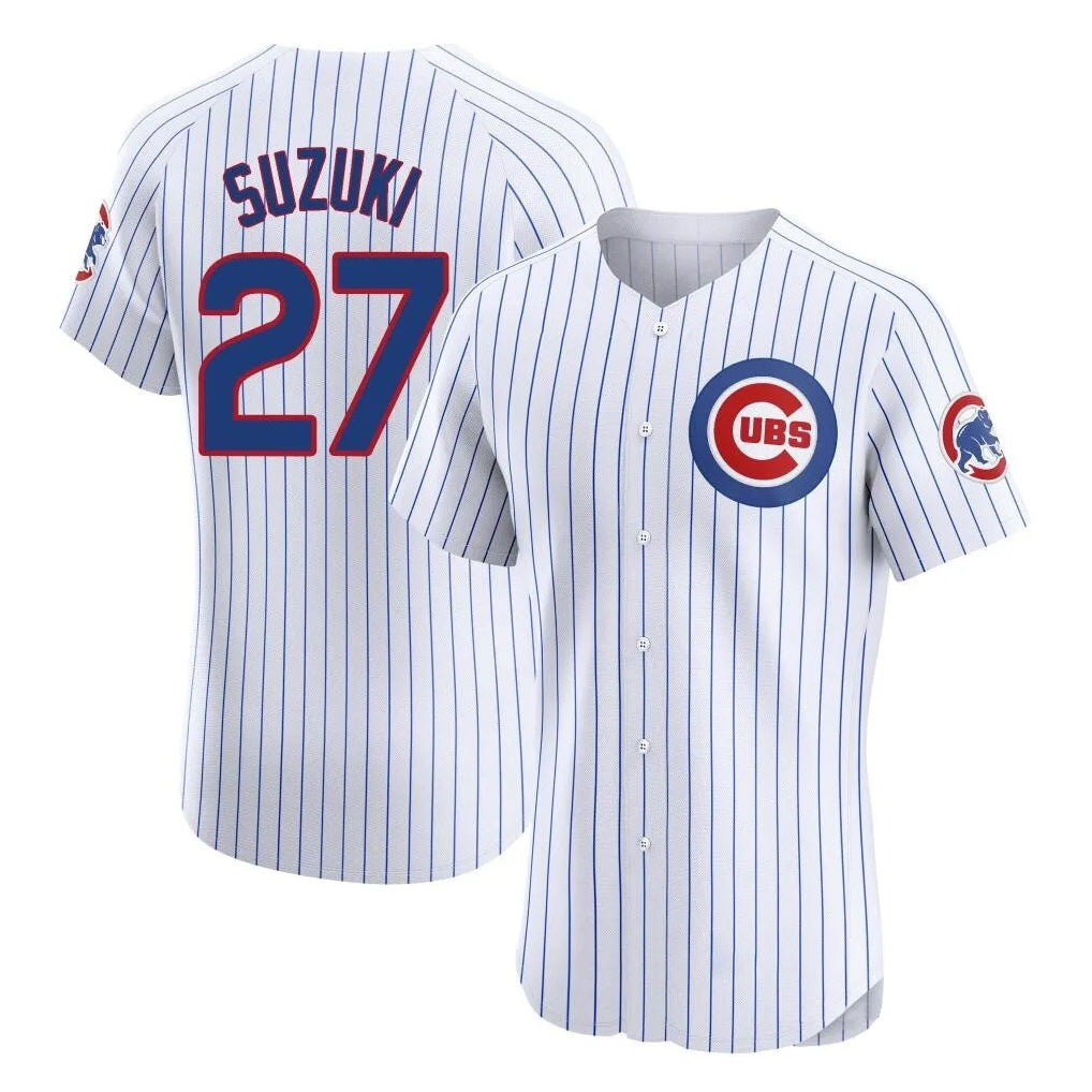 Boles C.Cubs #27 Seiya Suzuki Player White Limited Elite Home Game Stitched Jerseys