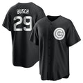 Boles C.Cubs #29 Michael Busch Player Black Game Stitched Jerseys