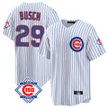 Boles C.Cubs #29 Michael Busch Player White 150th Anniversary Home Game Stitched Jerseys