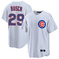 Boles C.Cubs #29 Michael Busch Player White Game Home Stitched Jerseys